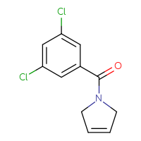 Chemical structure of 1-(3,5-dichlorobenzoyl)-2,5-dihydro-1H-pyrrole - CSSB01992464493
