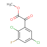 Chemical structure of methyl 2-(2,5-dichloro-3-fluorophenyl)-2-oxoacetate - CSSB00011084633
