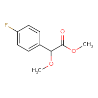 Chemical structure of methyl 2-(4-fluorophenyl)-2-methoxyacetate - CSSB00011002422
