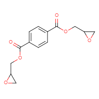 Chemical structure of 1,4-bis[(oxiran-2-yl)methyl] benzene-1,4-dicarboxylate - CSSB00016996863