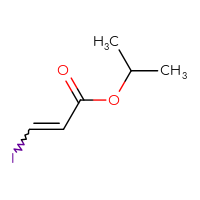 Chemical structure of propan-2-yl 3-iodoprop-2-enoate - CSSB00053104999