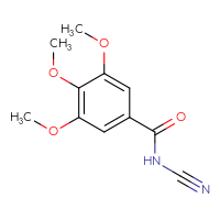Chemical structure of N-cyano-3,4,5-trimethoxybenzamide - CSSB00008315760