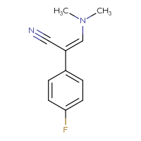 Chemical structure of (2Z)-3-(dimethylamino)-2-(4-fluorophenyl)prop-2-enenitrile - CSSB00016995861