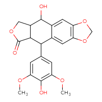 Chemical structure of 16-hydroxy-10-(4-hydroxy-3,5-dimethoxyphenyl)-4,6,13-trioxatetracyclo[7.7.0.0³,⁷.0¹¹,¹⁵]hexadeca-1,3(7),8-trien-12-one - CSSB00020668898
