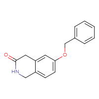 Chemical structure of 6-(benzyloxy)-1,2,3,4-tetrahydroisoquinolin-3-one - CSSB00010007876