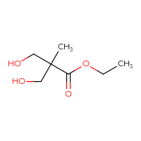 Chemical structure of ethyl 3-hydroxy-2-(hydroxymethyl)-2-methylpropanoate - CSSB00010371166