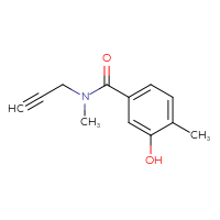 Chemical structure of 3-hydroxy-N,4-dimethyl-N-(prop-2-yn-1-yl)benzamide - CSSB00013048426