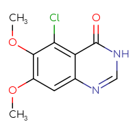 Chemical structure of 5-chloro-6,7-dimethoxy-3,4-dihydroquinazolin-4-one - CSSB00010998148