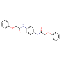 Chemical structure of 2-phenoxy-N-[4-(2-phenoxyacetamido)phenyl]acetamide - CSSB00132833605