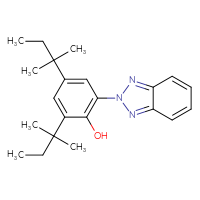 Chemical structure of 2-(2H-1,2,3-benzotriazol-2-yl)-4,6-bis(2-methylbutan-2-yl)phenol - CSSB00016990302