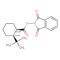 Chemical structure of rac-1,3-dioxo-2,3-dihydro-1H-isoindol-2-yl (1R,2S)-2-tert-butylcyclohexane-1-carboxylate - CSSB20620684615
