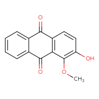 Chemical structure of 2-hydroxy-1-methoxy-9,10-dihydroanthracene-9,10-dione - CSSB00102524021
