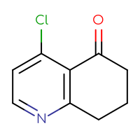 Chemical structure of 4-chloro-5,6,7,8-tetrahydroquinolin-5-one - CSSB00010987406