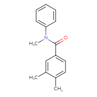 Chemical structure of N,3,4-trimethyl-N-phenylbenzamide - CSSB00046085938