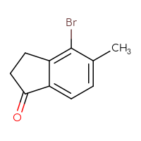 Chemical structure of 4-bromo-5-methyl-2,3-dihydro-1H-inden-1-one - CSSB00010133459