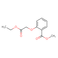 Chemical structure of methyl 2-(2-ethoxy-2-oxoethoxy)benzoate - CSSB00020652327