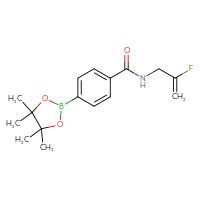 Chemical structure of N-(2-fluoroprop-2-en-1-yl)-4-(4,4,5,5-tetramethyl-1,3,2-dioxaborolan-2-yl)benzamide - CSSB02519442854