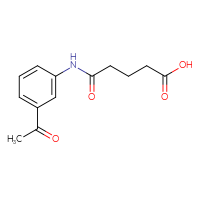 Chemical structure of 4-[(3-acetylphenyl)carbamoyl]butanoic acid - CSSB00000495810