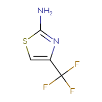 Chemical structure of 4-(trifluoromethyl)-1,3-thiazol-2-amine - CSSB00000238376