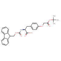 Chemical structure of (2S)-3-{4-[2-(tert-butoxy)-2-oxoethoxy]phenyl}-2-({[(9H-fluoren-9-yl)methoxy]carbonyl}amino)propanoic acid - CSSB00014065200