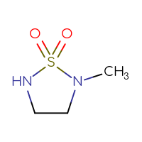 Chemical structure of 2-methyl-1λ⁶,2,5-thiadiazolidine-1,1-dione - CSSB00000081005