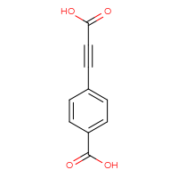 Chemical structure of 4-(2-carboxyeth-1-yn-1-yl)benzoic acid - CSSB00000109752