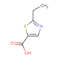 Chemical structure of 2-ethyl-1,3-thiazole-5-carboxylic acid - CSSB00000745760
