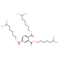 Chemical structure of 1,2,4-tris(6-methylheptyl) benzene-1,2,4-tricarboxylate - CSSB00102647816