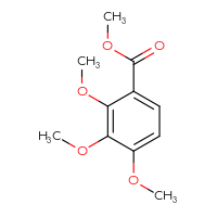 Chemical structure of methyl 2,3,4-trimethoxybenzoate - CSSB00000148978