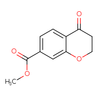 Chemical structure of methyl 4-oxo-3,4-dihydro-2H-1-benzopyran-7-carboxylate - CSSB00010191614