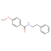 Chemical structure of 4-methoxy-N-(2-phenylethyl)benzamide - CSSB00027984798