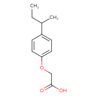 Chemical structure of 2-[4-(butan-2-yl)phenoxy]acetic acid - CSSB00000186692