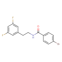 Chemical structure of 4-bromo-N-[2-(3,5-difluorophenyl)ethyl]benzamide - CSSB00030735673
