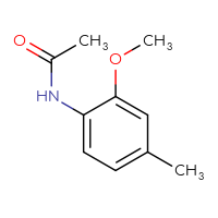 Chemical structure of N-(2-methoxy-4-methylphenyl)acetamide - CSSB00011407447
