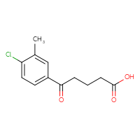 Chemical structure of 5-(4-chloro-3-methylphenyl)-5-oxopentanoic acid - CSSB00010163987