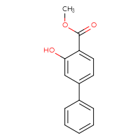 Chemical structure of methyl 3-hydroxy-[1,1'-biphenyl]-4-carboxylate - CSSB00020631558