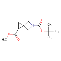 Chemical structure of 5-tert-butyl 1-methyl 5-azaspiro[2.3]hexane-1,5-dicarboxylate - CSSB00010371373