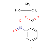 Chemical structure of tert-butyl 4-fluoro-2-nitrobenzoate - CSSB00006630508