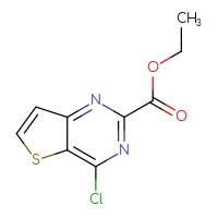 Chemical structure of ethyl 4-chlorothieno[3,2-d]pyrimidine-2-carboxylate - CSSB00010175409