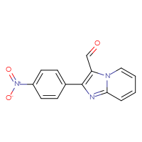 Chemical structure of 2-(4-nitrophenyl)imidazo[1,2-a]pyridine-3-carbaldehyde - CSSB00020626084