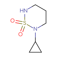 Chemical structure of 2-cyclopropyl-1λ⁶,2,6-thiadiazinane-1,1-dione - CSSB00041218080