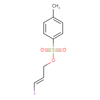 Chemical structure of (2E)-3-iodoprop-2-en-1-yl 4-methylbenzene-1-sulfonate - CSSB20538596500