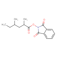 Chemical structure of 1,3-dioxo-2,3-dihydro-1H-isoindol-2-yl 2,4-dimethylhexanoate - CSSB06258916731