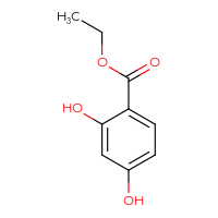 Chemical structure of ethyl 2,4-dihydroxybenzoate - CSSB00000172288