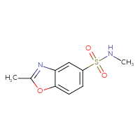 Chemical structure of N,2-dimethyl-1,3-benzoxazole-5-sulfonamide - CSSB00013856262