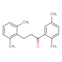Chemical structure of 1-(2,5-dimethylphenyl)-3-(2,6-dimethylphenyl)propan-1-one - CSSB00020571507
