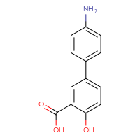 Chemical structure of 4'-amino-4-hydroxy-[1,1'-biphenyl]-3-carboxylic acid - CSSB03560425282