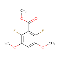 Chemical structure of methyl 2,6-difluoro-3,5-dimethoxybenzoate - CSSB00010997905