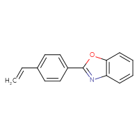 Chemical structure of 2-(4-ethenylphenyl)-1,3-benzoxazole - CSSB06580856758