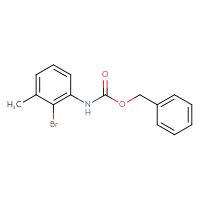 Chemical structure of benzyl N-(2-bromo-3-methylphenyl)carbamate - CSSB00015038284